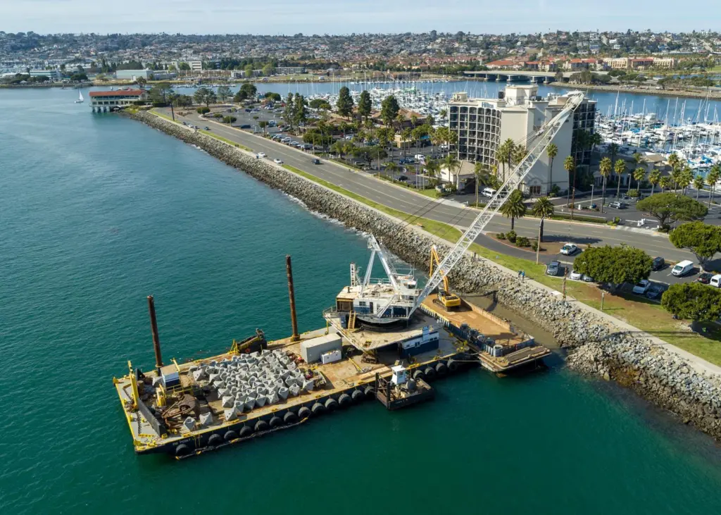 The first installation of COASTALOCK at the Port of San Diego Photo: ECOncrete