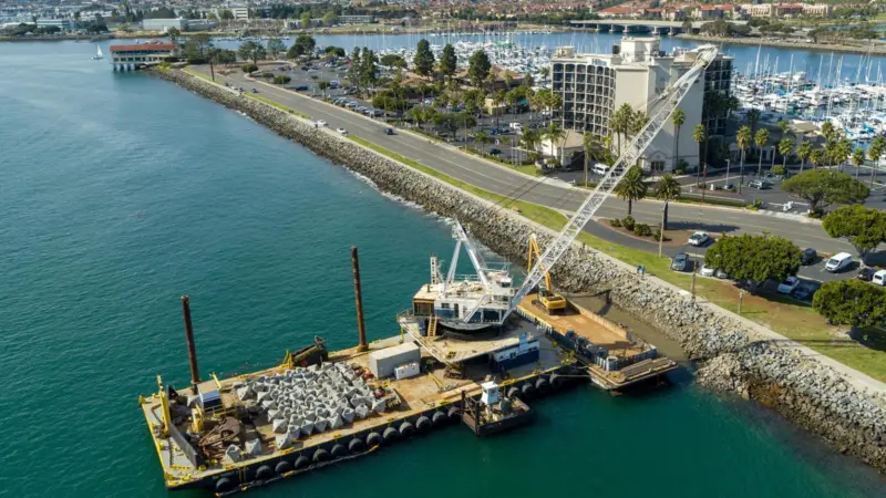 The first installation of COASTALOCK at the Port of San Diego Photo: ECOncrete