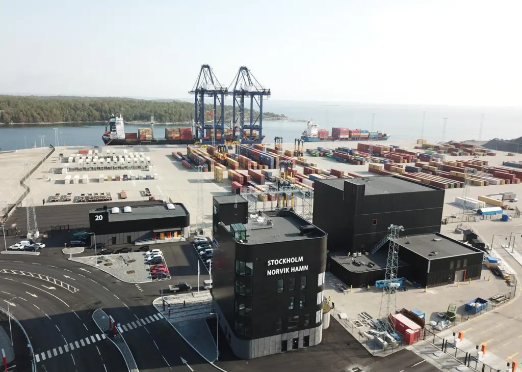 Stockholm Norvik Port has been built to be a model for safe, efficient and eco-friendly operations Photo: Stockholms Hamnar/Flickr