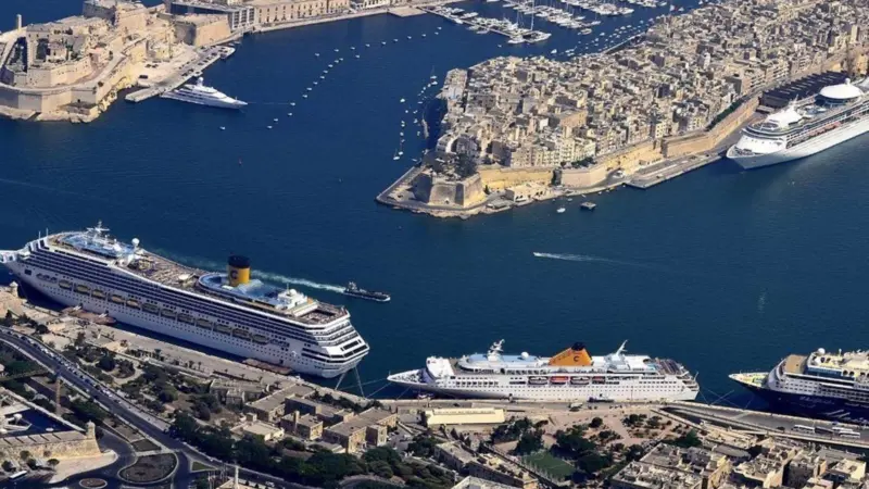 Port of Valletta in Malta