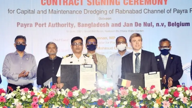 A dredging contract has been signed