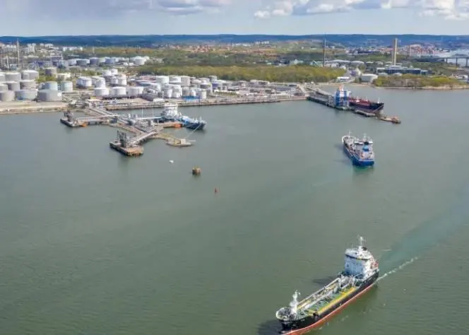 Tankers at the Port of Gothenburg