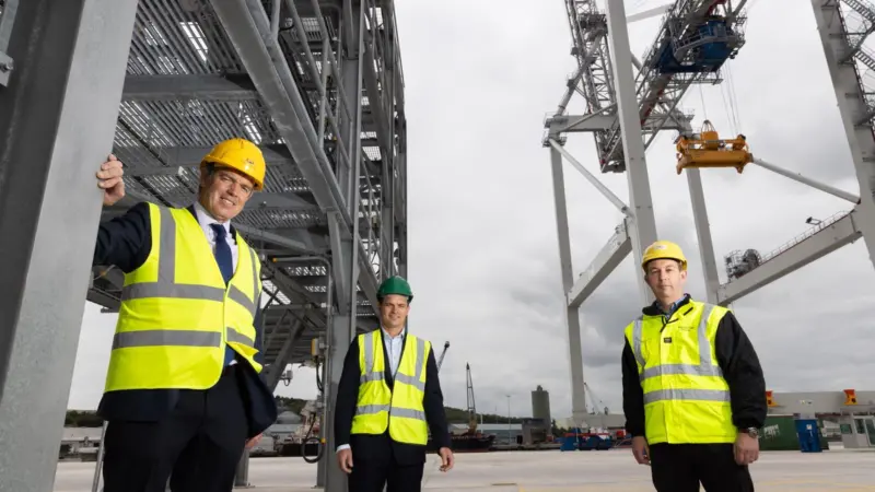 The Port of Cork now uses 100% green energy Photo: Port of Cork