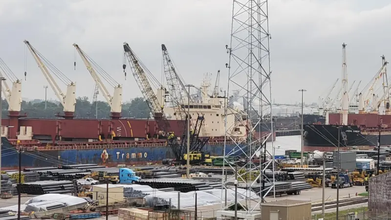 The Port of Houston is investing in environmentally friendly port equipment Photo: Port of Houston/Business Wire