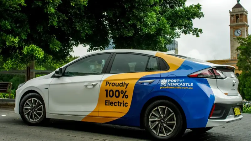 To date, the port has transitioned 75% of its vehicle fleet to electric Photo: Port of Newcastle