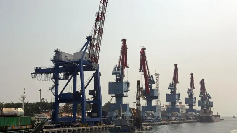 Cranes at Tanjung Priok Port