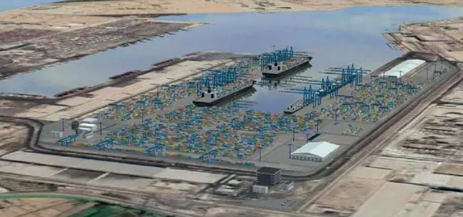 Artist’s impression of the new Damietta Alliance Container Terminal SAE which, when fully built out, will offer an annual capacity of 3.3 million TEU