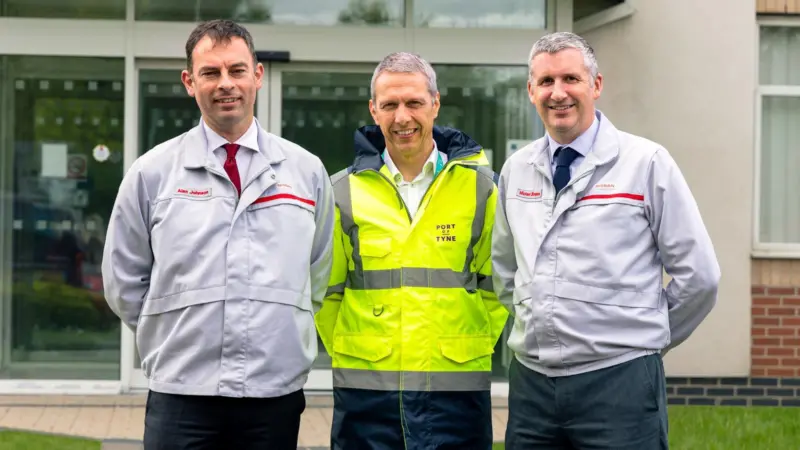 L-R Alan Johnson, Matt Beeton, Michael Simpson Nissan