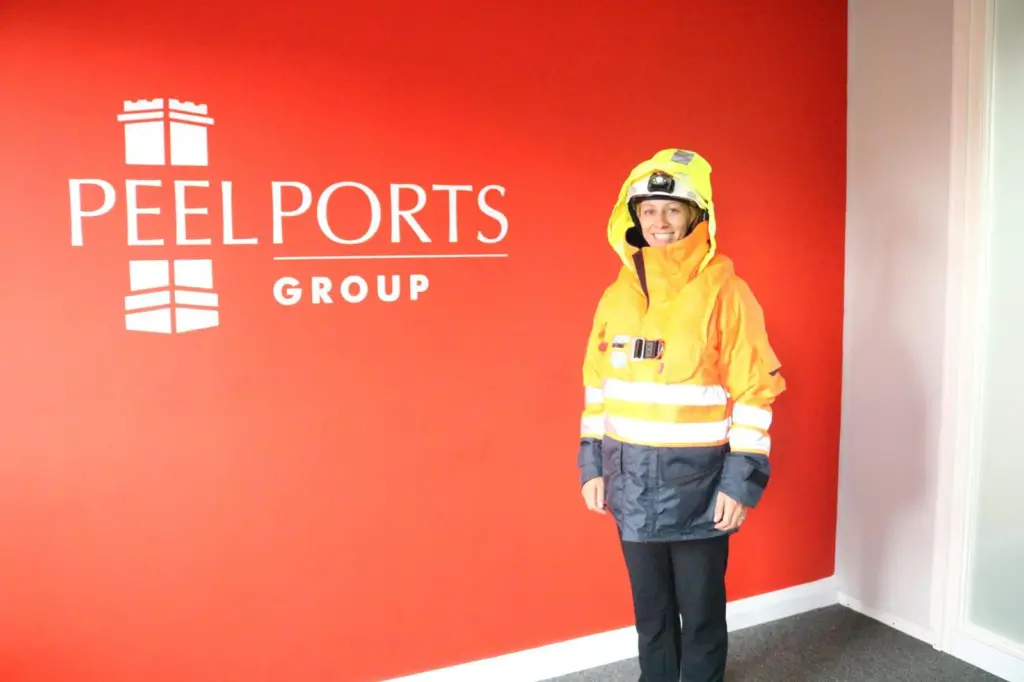 Peel Ports pilot jacket - Nicole Read