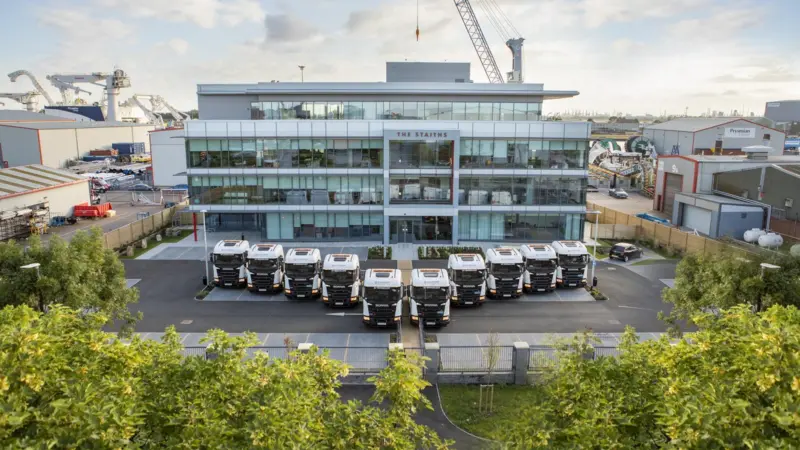 New Truck Fleet Outside The Staiths
