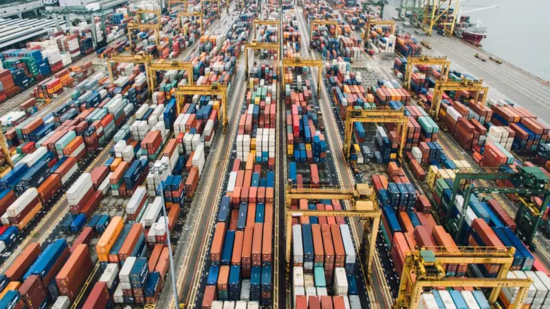cargo at port