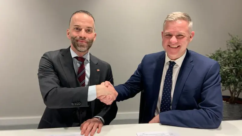 Carl-Johan Hellner, COO Ports & Terminals of Stena Line and David Huck, COO Peel Ports Group