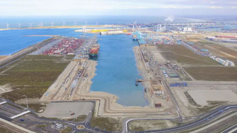 Maasvlakte II container terminal at Rotterdam