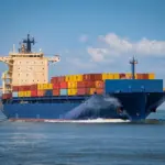 A generic container ship