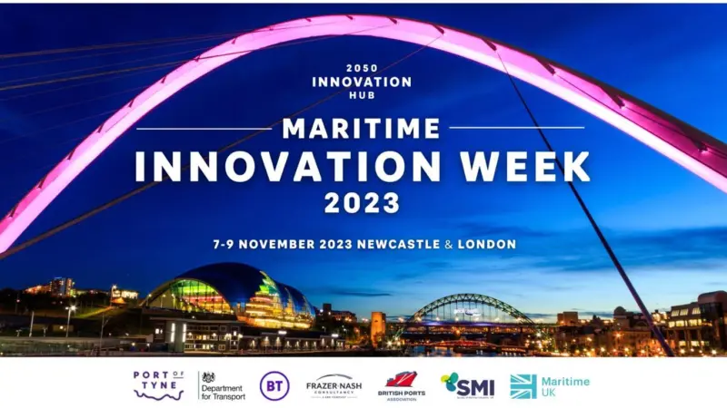 Banner advertising Maritime Innovation Week 2023
