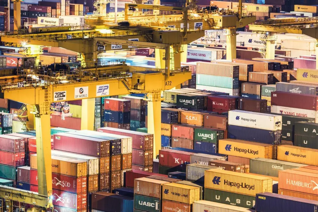 Container yard at Pusan Newport Company