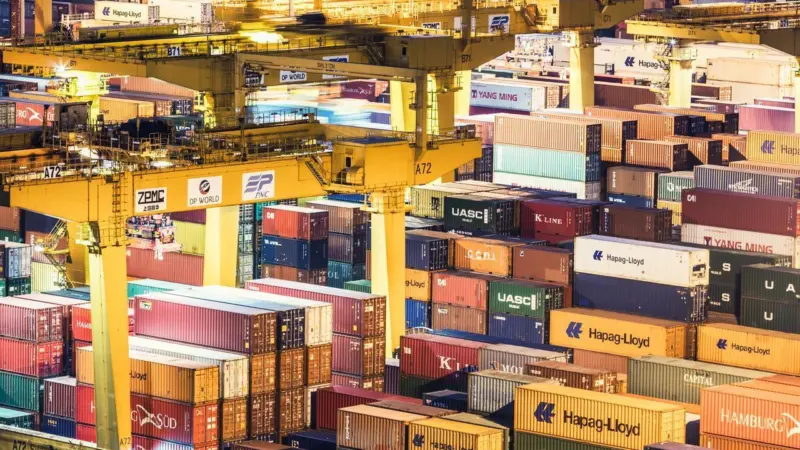 Container yard at Pusan Newport Company
