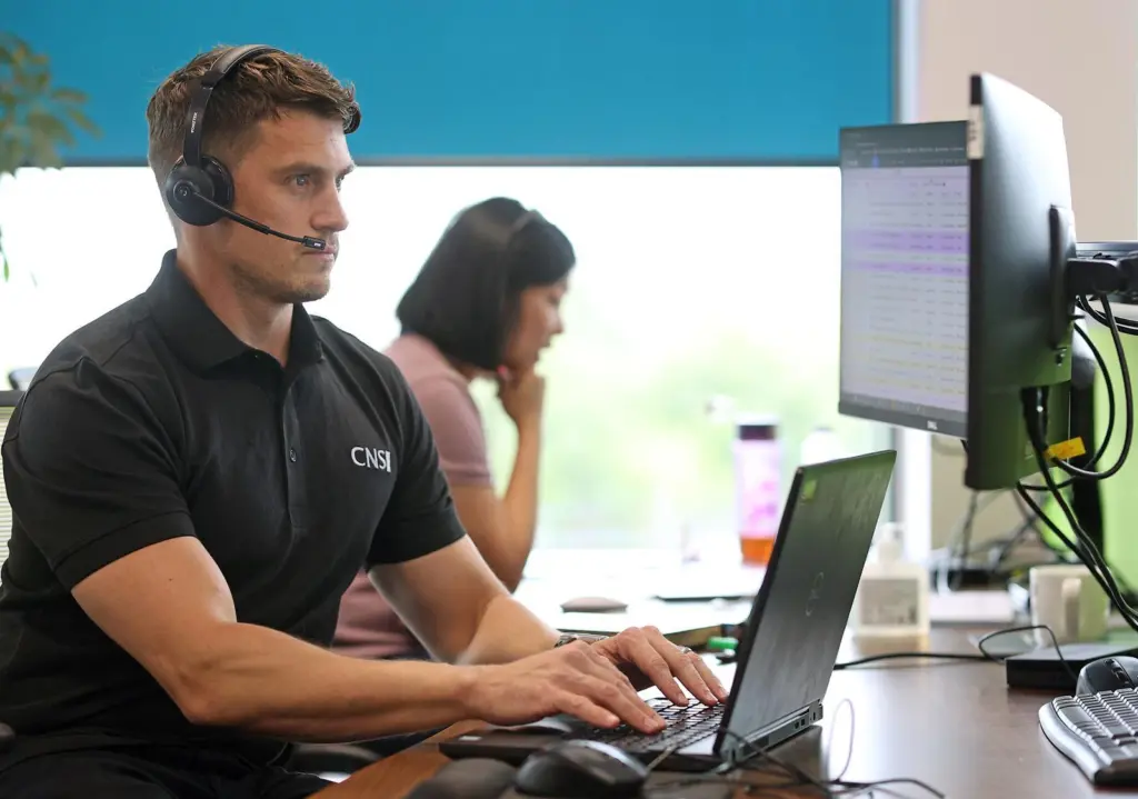 CNS staff operating the new Port Community System