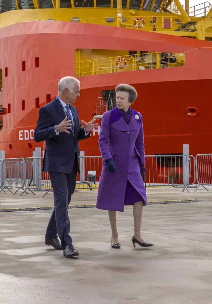 Bob Sanguinetti, CEO, Port of Aberdeen and HRH The Princess Royal
