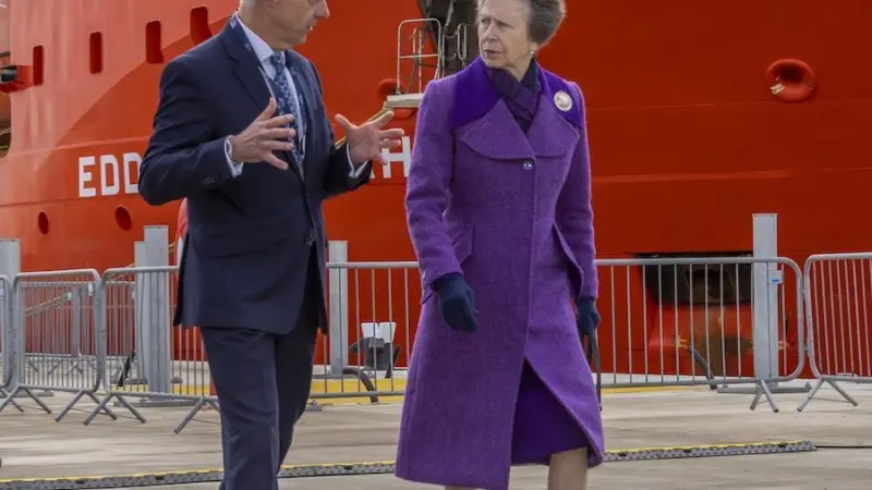 Bob Sanguinetti, CEO, Port of Aberdeen and HRH The Princess Royal