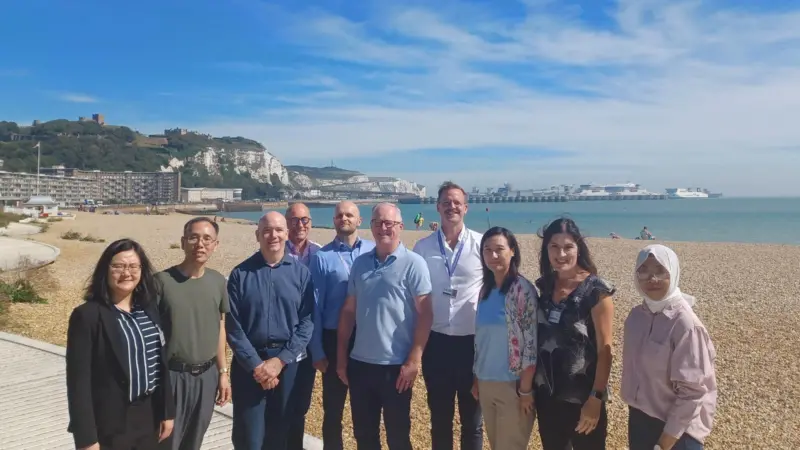 Port of Dover representatives with the universities of Manchester, Cranfield, Liverpool & Kent