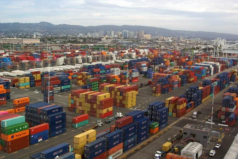 Containers at the Port of Oakland