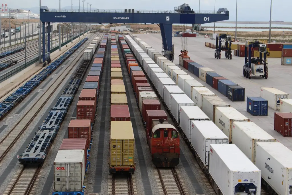 Freight trains at BEST terminal