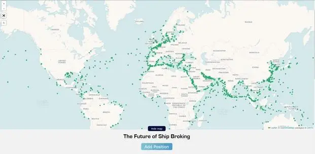 Spot Ship global map