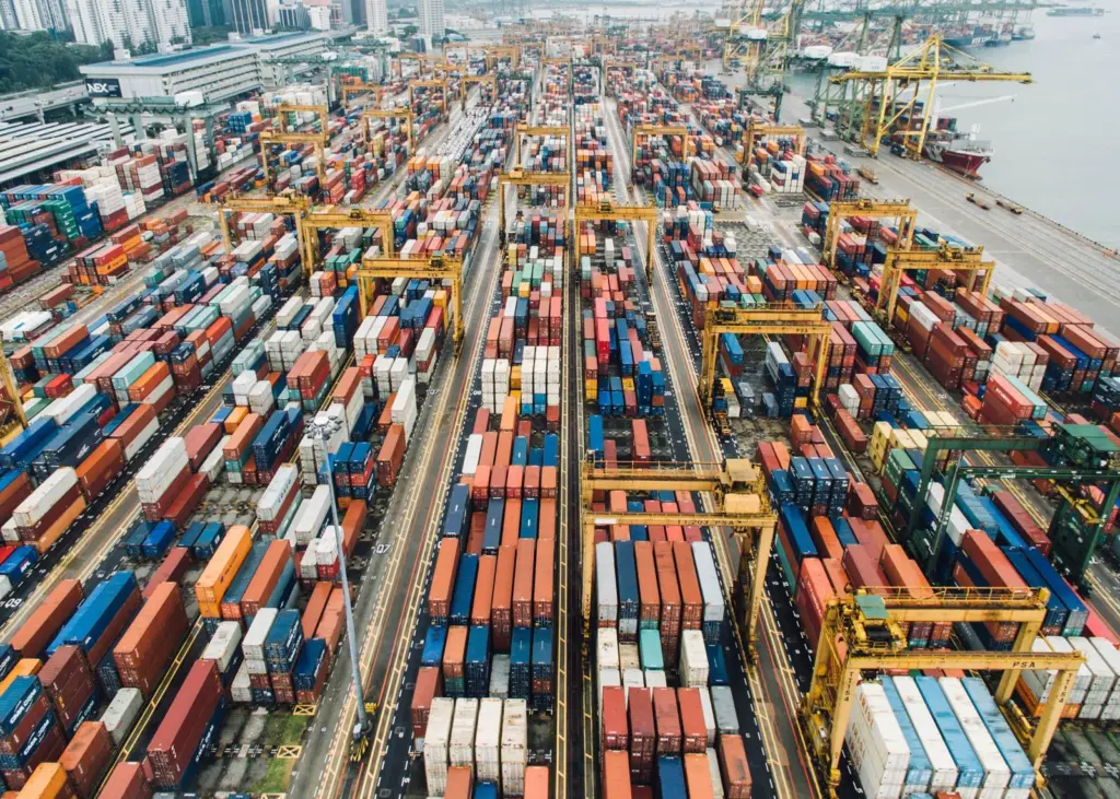 cargo at port