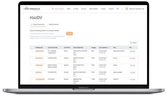 HazDV online portal