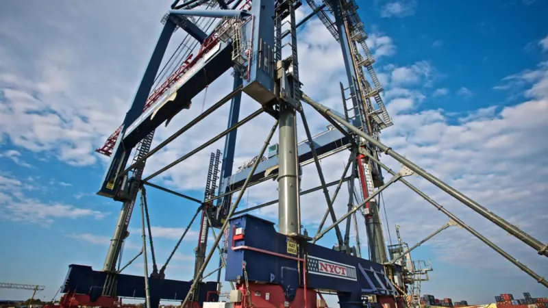 Liebherr STS crane at Port Liberty, New York