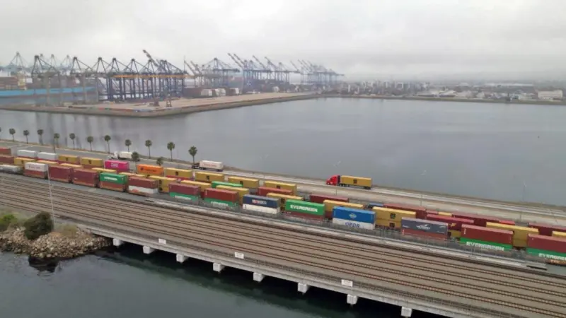 Port of Los Angeles rail cargo