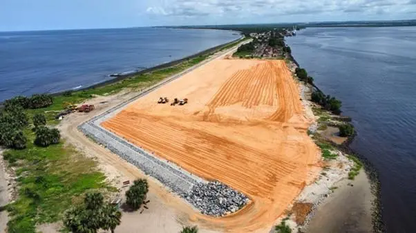 The site of a new deepwater port in the DRC