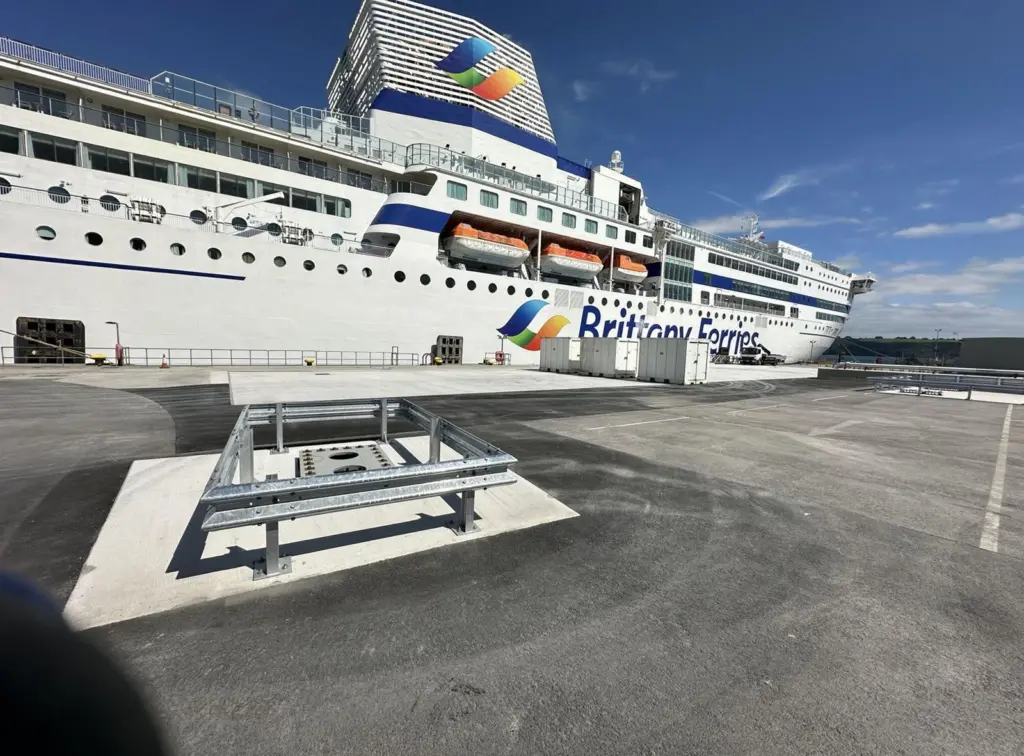 Brittany Ferries ferry at Port of Plymouth