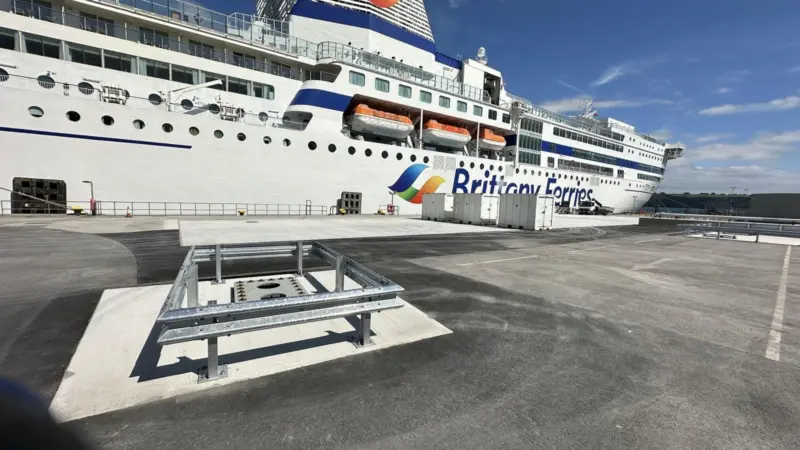 Brittany Ferries ferry at Port of Plymouth