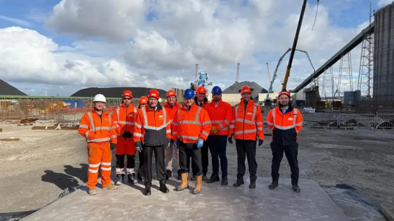 Representatives from ABP and Viterra at Immingham