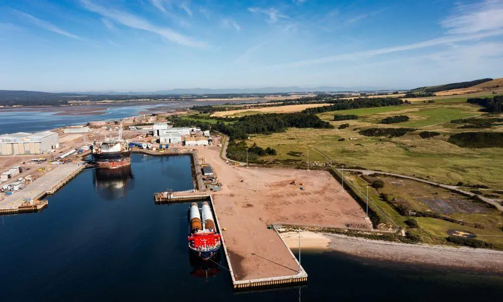 Inner East Quay at the Port of Nigg in Scotland