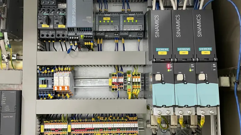Circuit board inside a crane