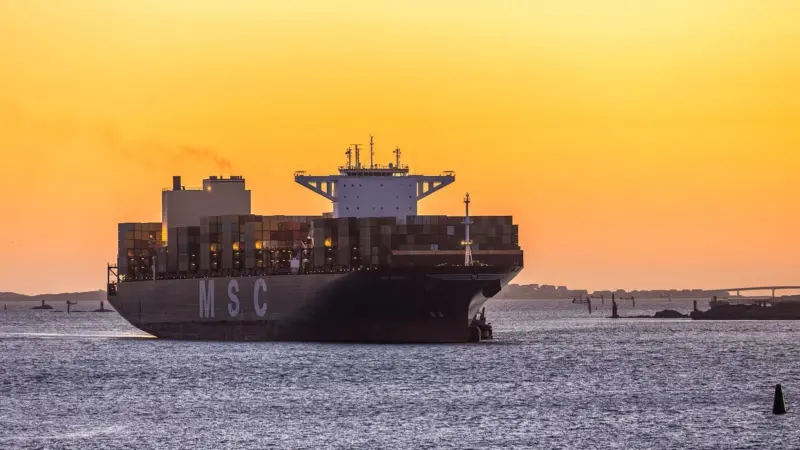 MSC Auriga at sea