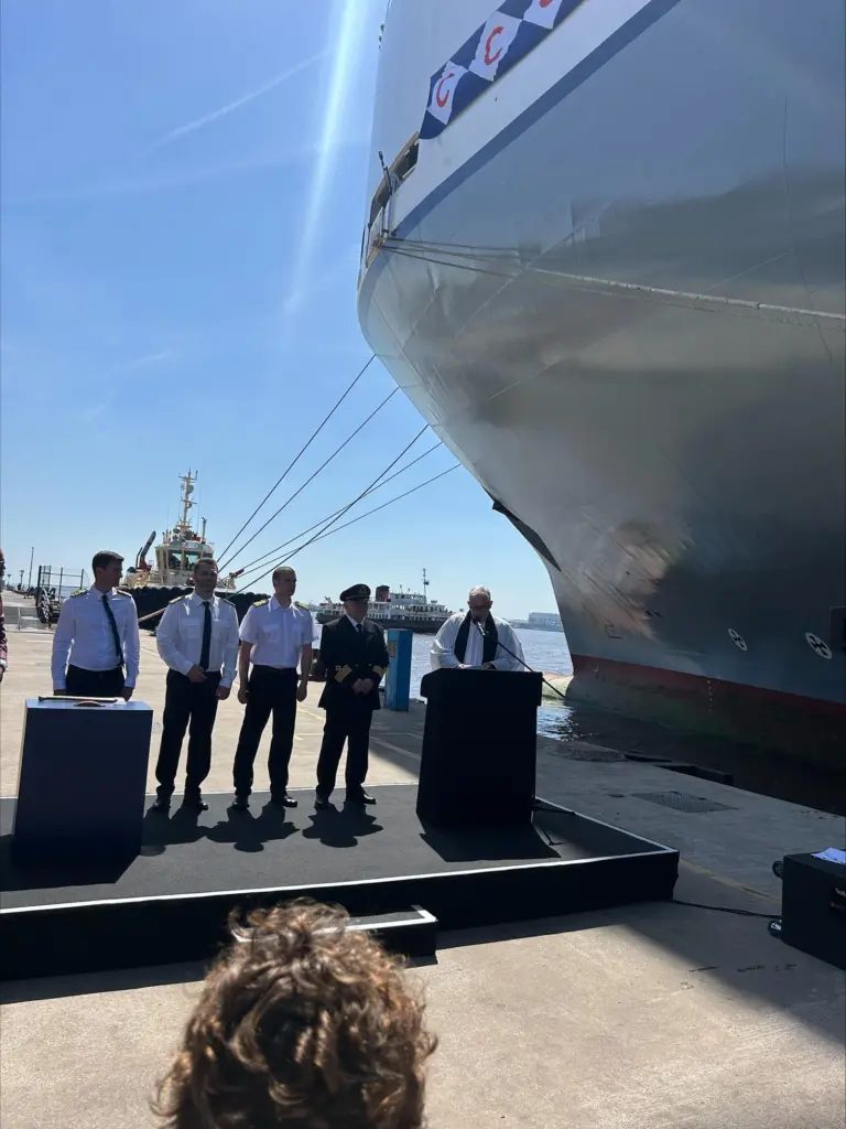 Naming ceremony for the MV Seraphine