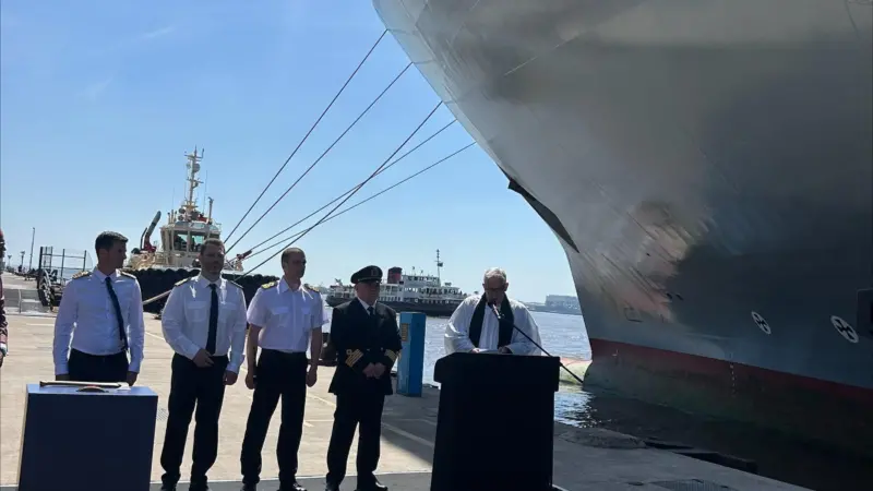 Naming ceremony for the MV Seraphine
