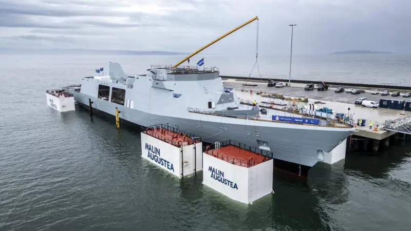 HMS Venturer dockside at the Port of Leith