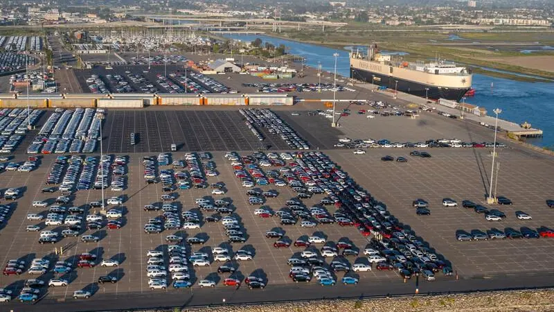 Aerial shot of the Port of San Diego