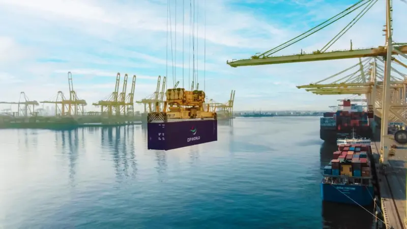 DP World Container at the Port
