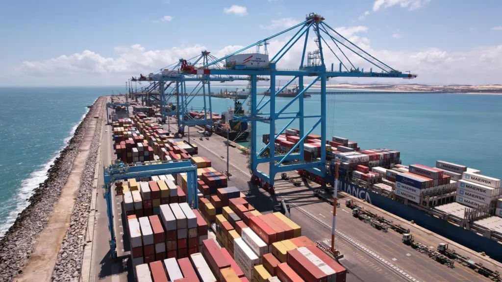ariel shot of APM Terminals Pecém