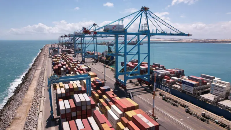 ariel shot of APM Terminals Pecém