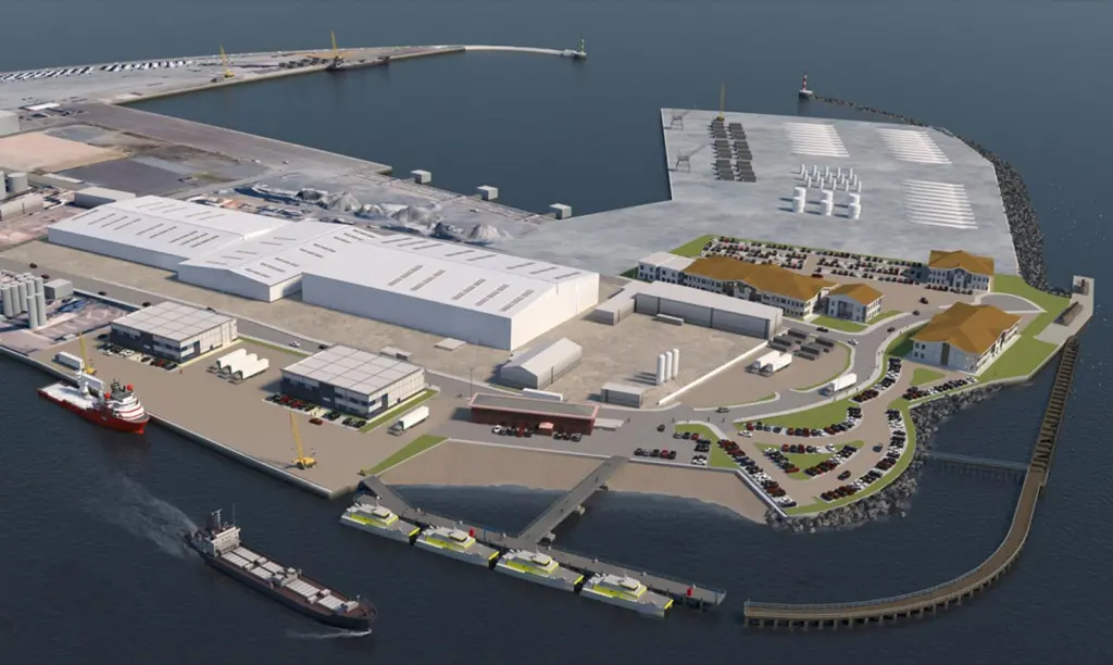 An artist's impression of the new Southern Terminal at the Port of Great Yarmouth