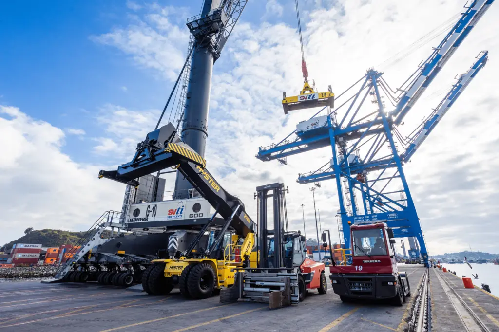 Equipment dockside at SVTI
