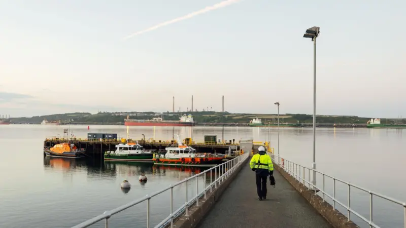 The Port of Milford Haven’s jetty is undergoing major upgrades