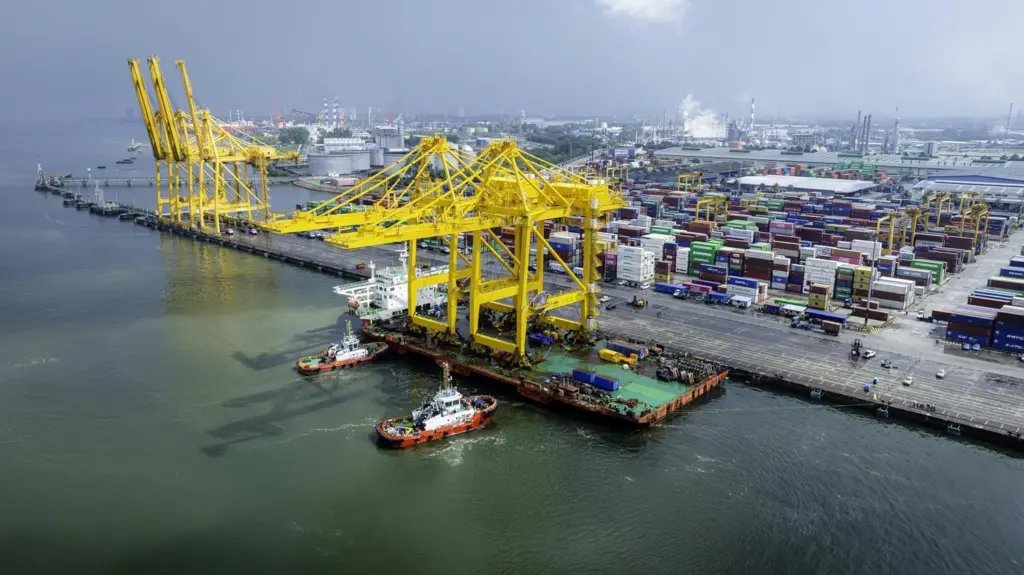 Johor Port New Quay Cranes